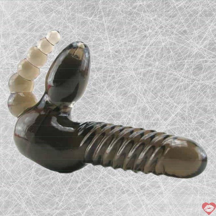 PipeDream Strapless Anal TPE Đen Strapon[baocaosuhp]​