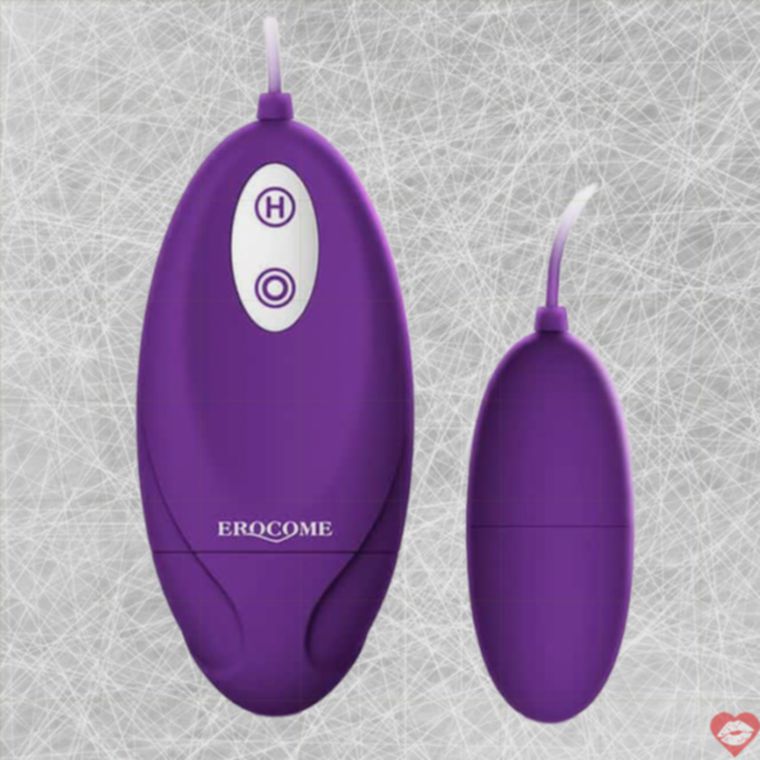 Vibroegg Erocom Lyra Solo Tím Remote Đa Rung
