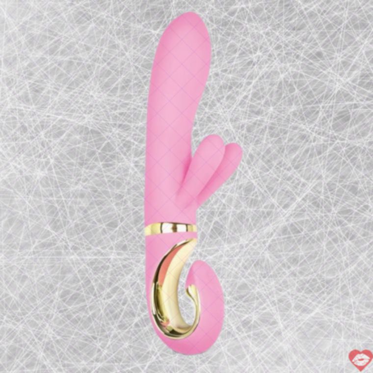 Gvibe Grabbit 粉紅震動棒 18cm Siêu Mềm 防水12 Tháng