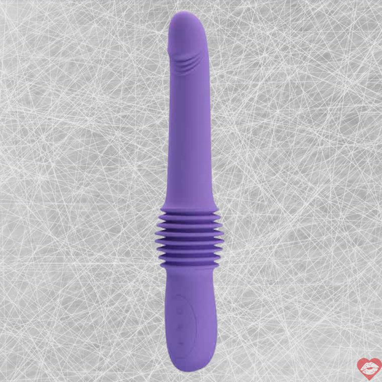 Pretty Love Pazuzu Friction Thrusting Vibrator Purple Silicone Deep Thrust