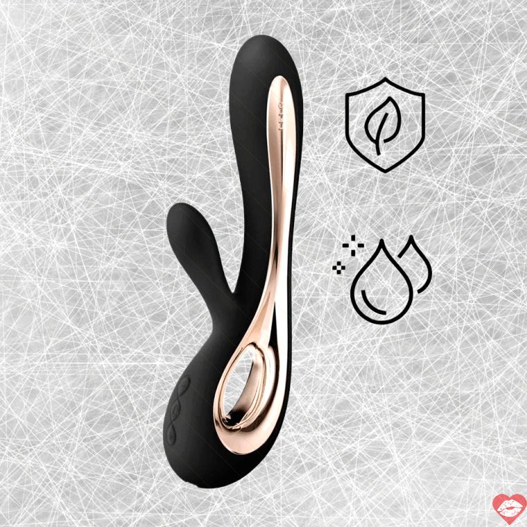 Lelo Soraya 2 G-spot Âm Tị Thỏ Đen Silicone Cao Cấp 22cm