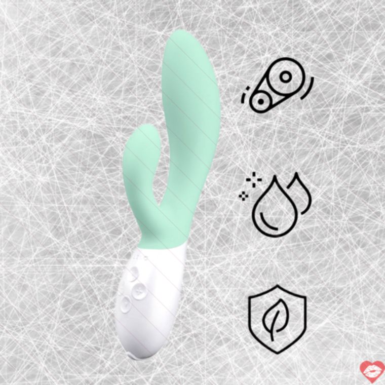 Lelo Ina 3 Rabbit Xanh Lá G-Point 10 Chế Độ