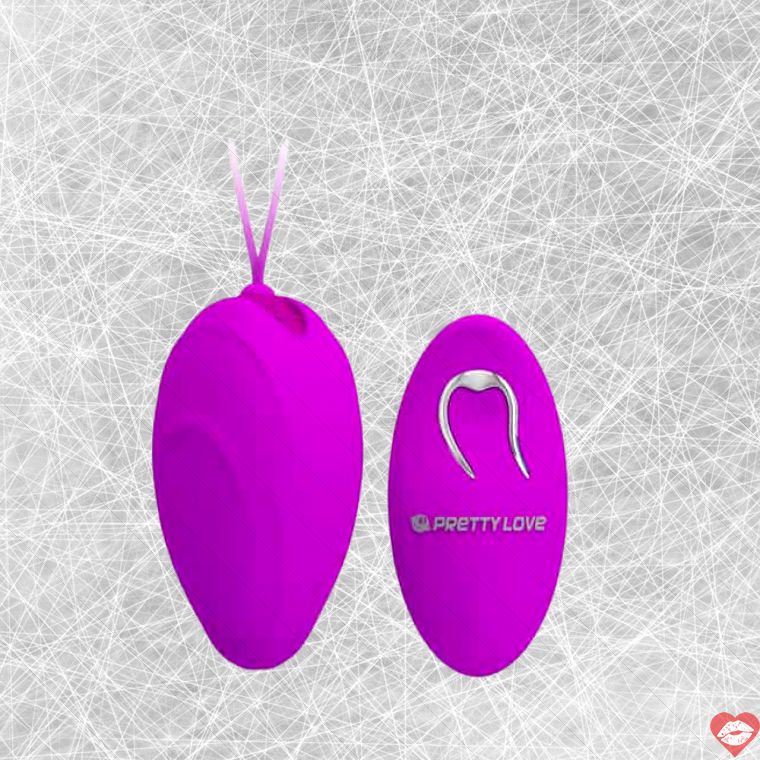 Vibro Egg Pretty Love Hyper Tím Remote 7.8cm Mạnh