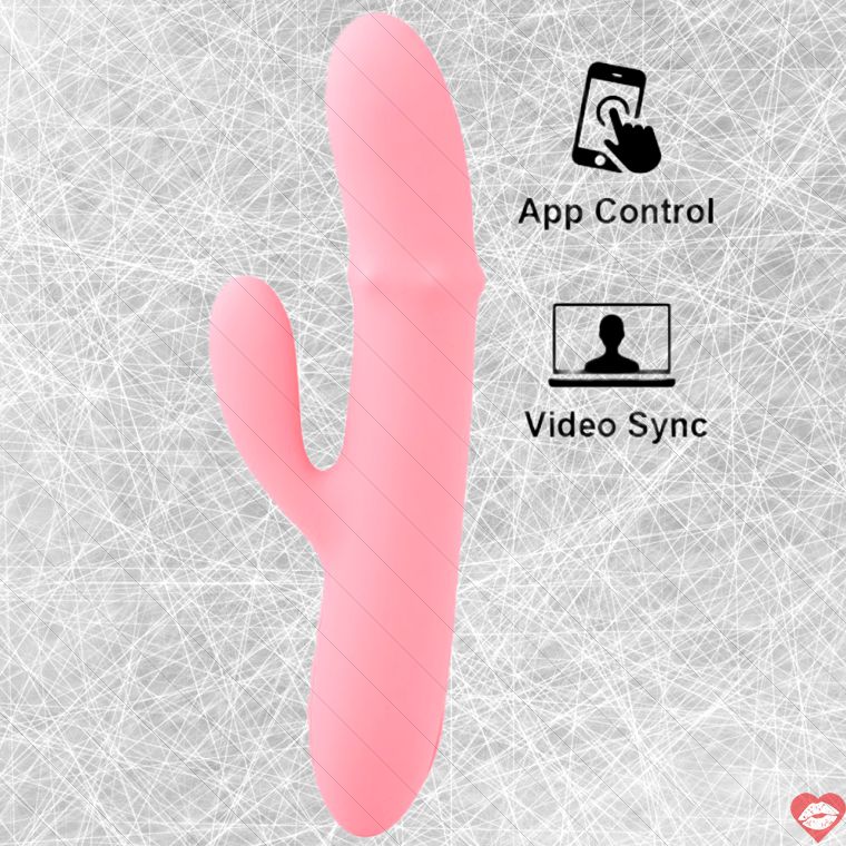 SVAKOM Mora Neo Thỏ Bi Tròn App Hồng Phấn
