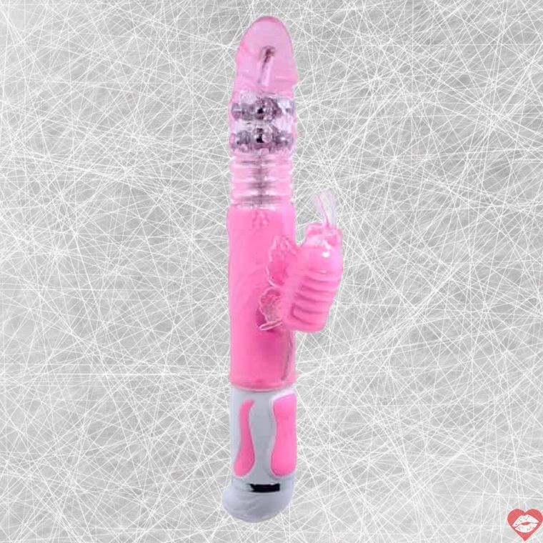 Baile Butterfly Rabbit Rotate Vibe Hồng 30.5cm Mạnh
