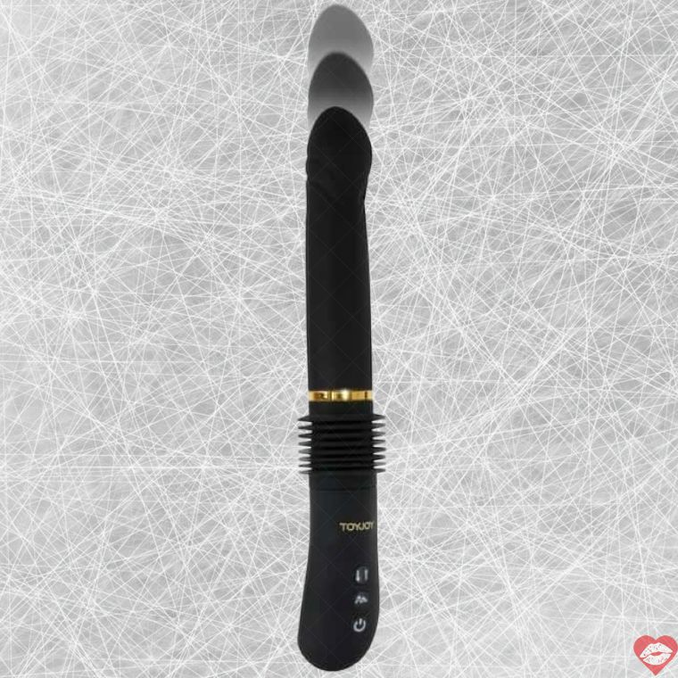 Magnum Opus Máy Rung Ma sát Đen Siêu Mạnh 31cm