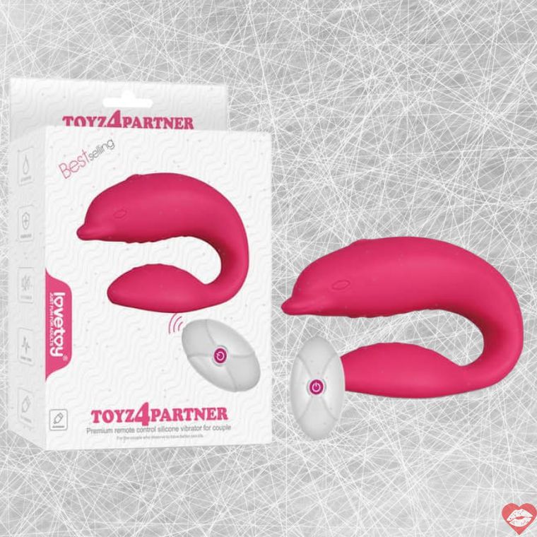 Lovetoy Toyz4Partner vibrator cặp radio hồng 9cm