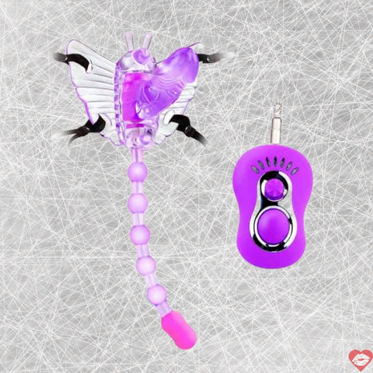 Baile Butterfly Rung Đít Lồn Tím Đeo Dây Đa Năng