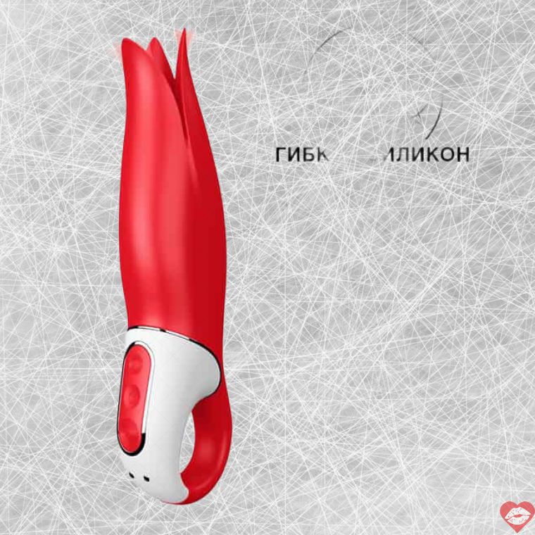 Satisfyer Power Flower đỏ cánh hoa rung mạnh