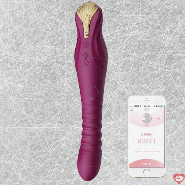 Zalo King Friction Tím 30cm App Rung Mạnh