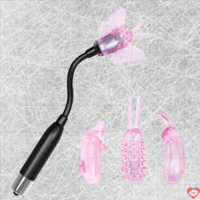 Baile Wizard Magic Wand Rung Đa Nắp Uốn Đen 21cm