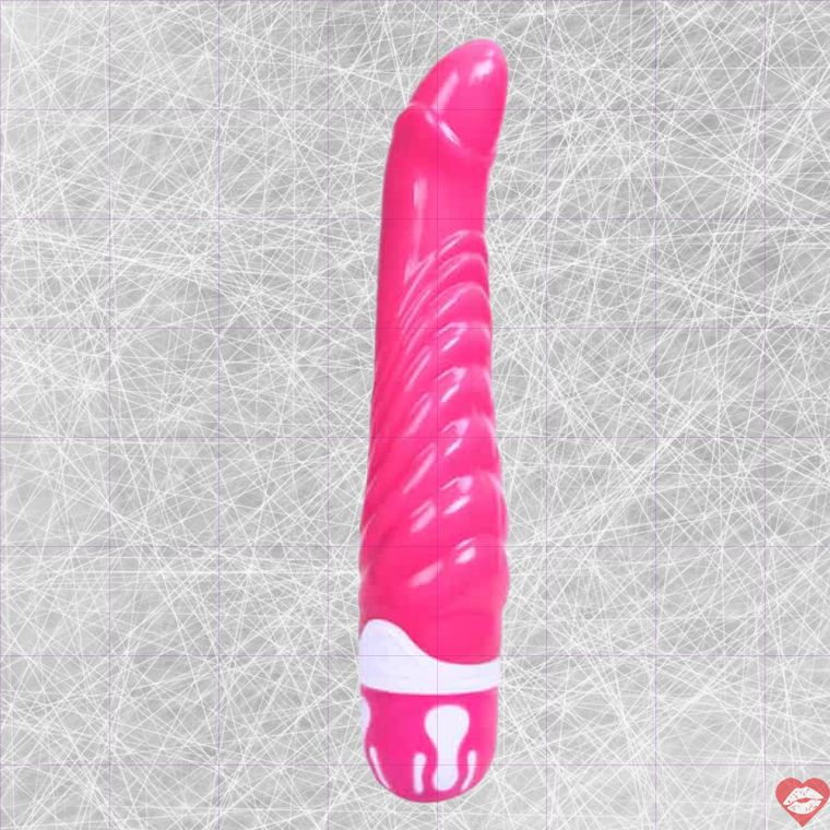 Baile Realistic Cock Hồng TPE 21.8cm Rung Thật Nhấp