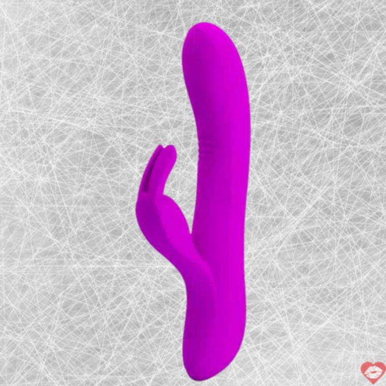 Pretty Love Dylan Rabbit Vibrator Fuksia Ngón Tay Rung G Spot Mạnh