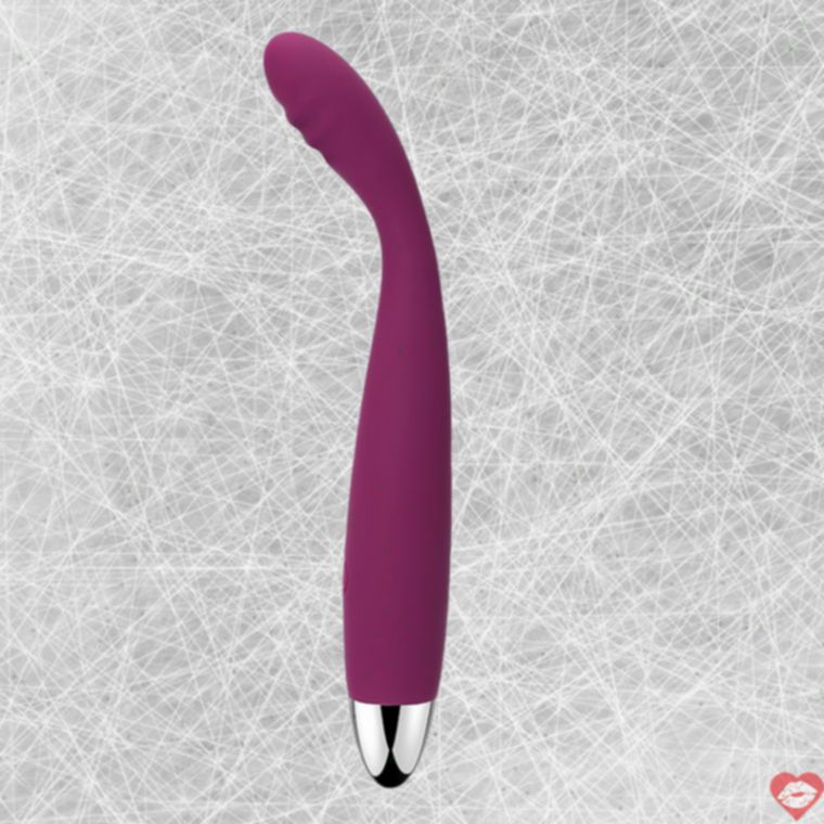 SVAKOM Cici Gậy uốn cong tím G-spot âm vật 18cm