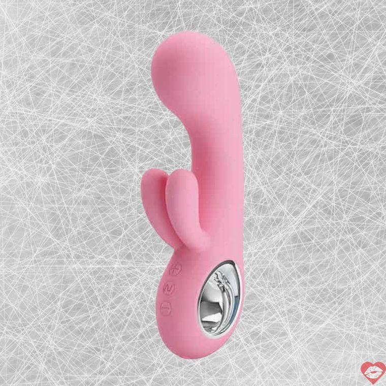 Pretty Love Chris Rabbit Vibrator Hồng Rung