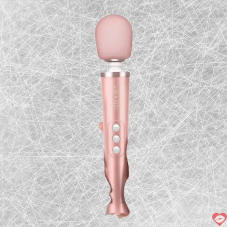 Le Wand Petite Massage Rung Vàng Hồng 25cm Cao Cấp