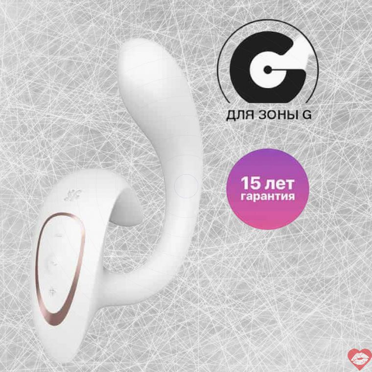 Satisfyer G for Goddess 1 trắng clitoral vaginal rung ergonomic