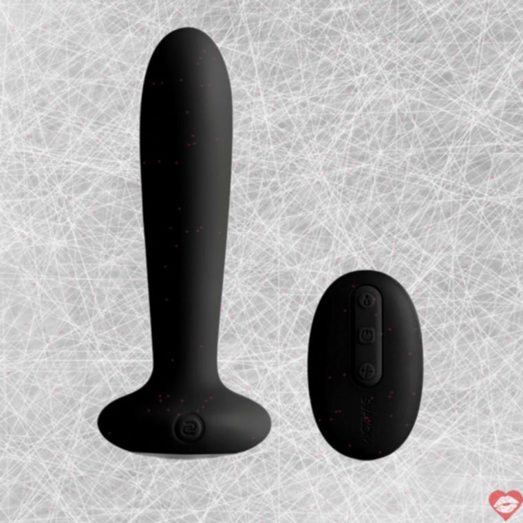 SVAKOM Primo Butt Plug Đen 2.6cm Nóng 38° Vibra