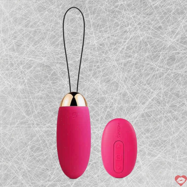Vibro trứng Svakom Elva hồng remote DU nhỏ gọn mạnh