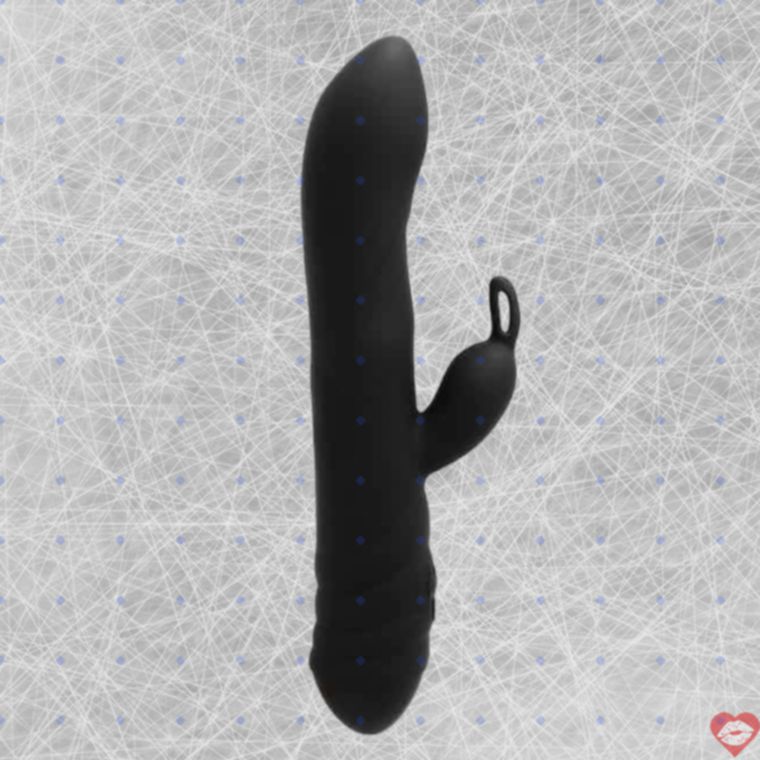 Twister Rabbit Adrien Lastic Xoay Đen Vibrator Siêu Đỉnh