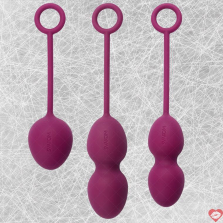 SVAKOM Nova bóng âm đạo tím siêng silicone tập Kegel