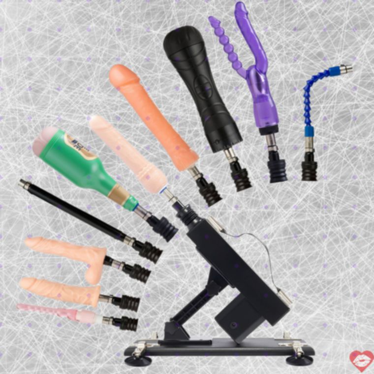 Máy Tự Động 6 Dildo 2 Cốc Luxury Siêu Thực Đỉnh Cao 