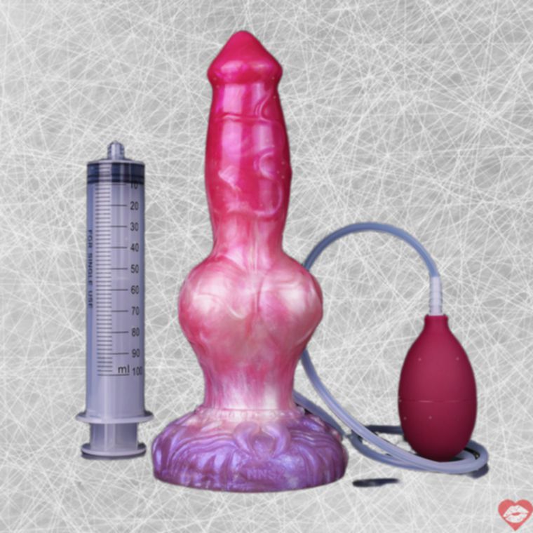 9 Inch Knot Dog Dildo Phun Nước Thú Vị 24cm Siêu Lớn