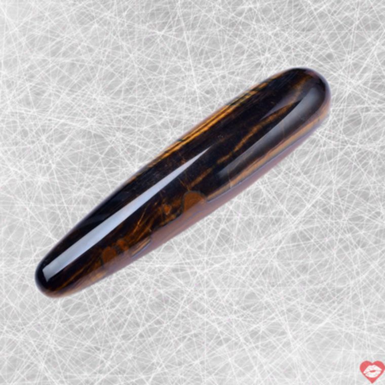 Tiger Eye Crystal Dildo 2 Đầu 18cm Mịn Màng Quyến Rũ