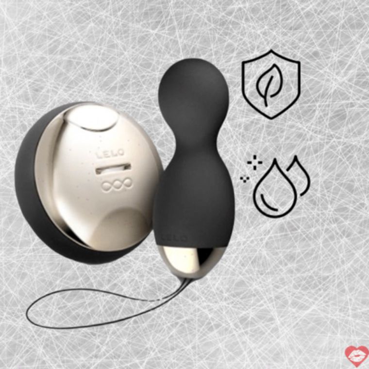 Lelo Hula đen xoay rung remote 9.8cm beads mạnh