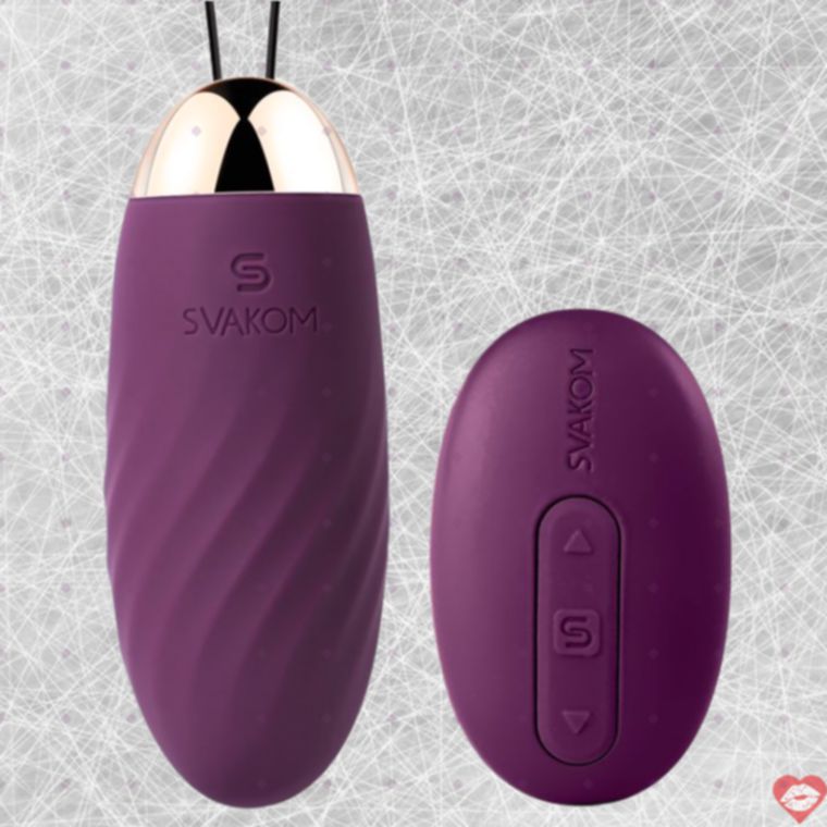 Trứng rung SVAKOM Elmer tím remote G-spot clitoris êm ái