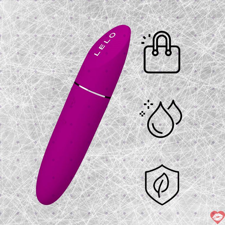 Lelo Mia 3 Son Môi Rung Âm Hạt Tím Siêu Mạnh