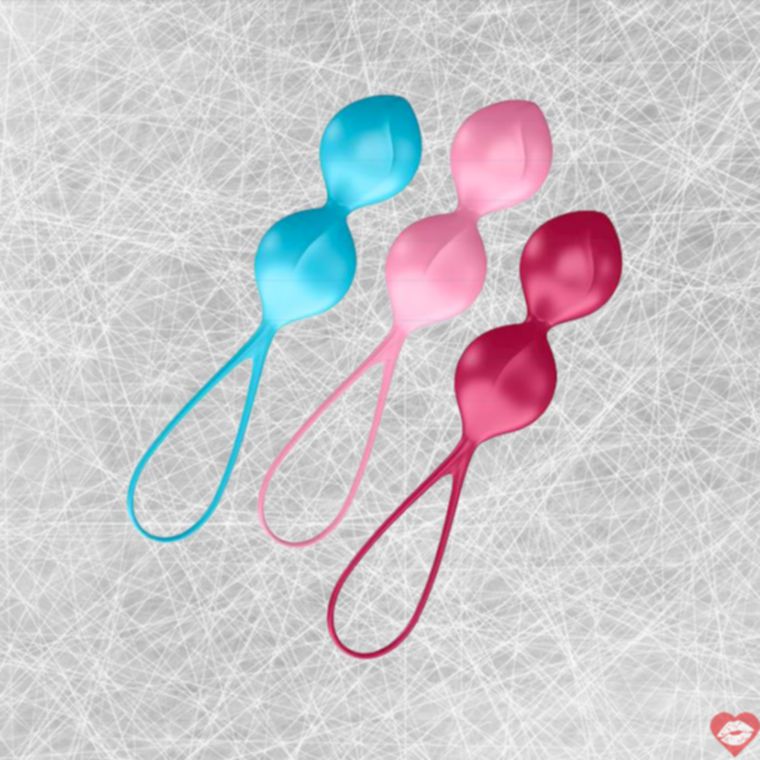 Satisfyer V Balls Ben Wa 3 Miếng Tập Kegel Siết Chặt Dễ Dùng