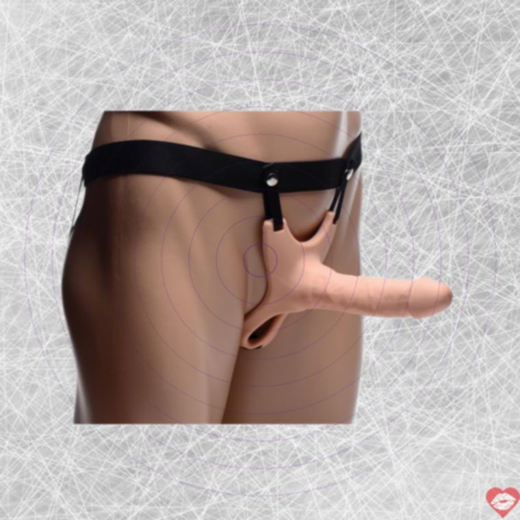 Hollow Size Matters Strapon Dildo Tăng Kích Lớn 