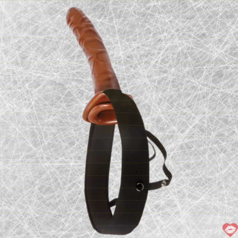 Strap On Chocolate 10 Inch Nâu Đậm Rung Thâm Nhập Đã 