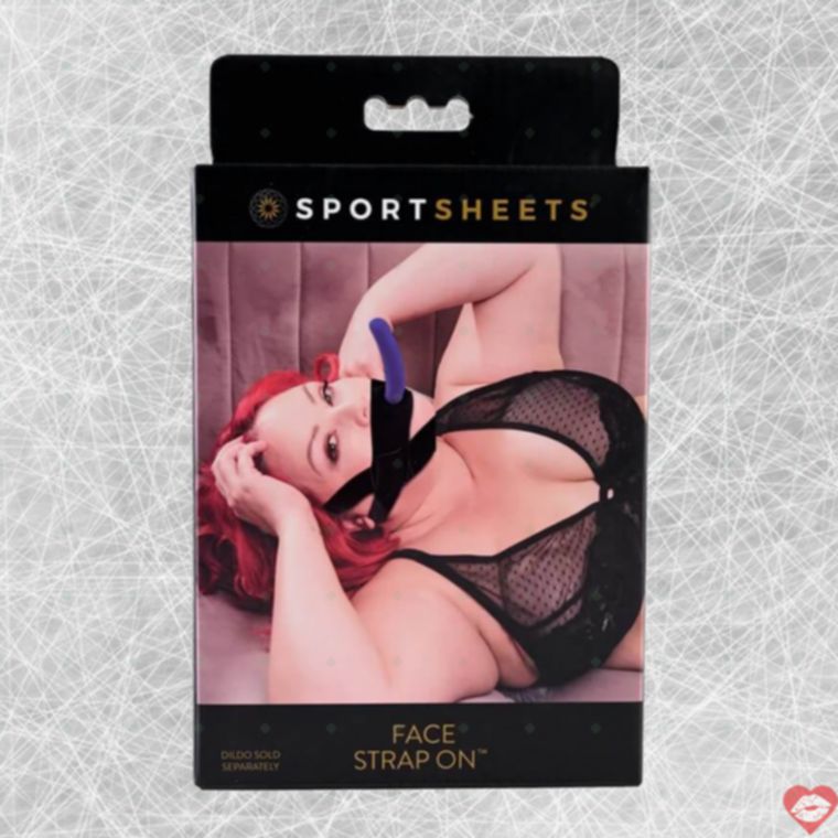 Face Strap-On Sportsheets Harness Dildo Mặt 