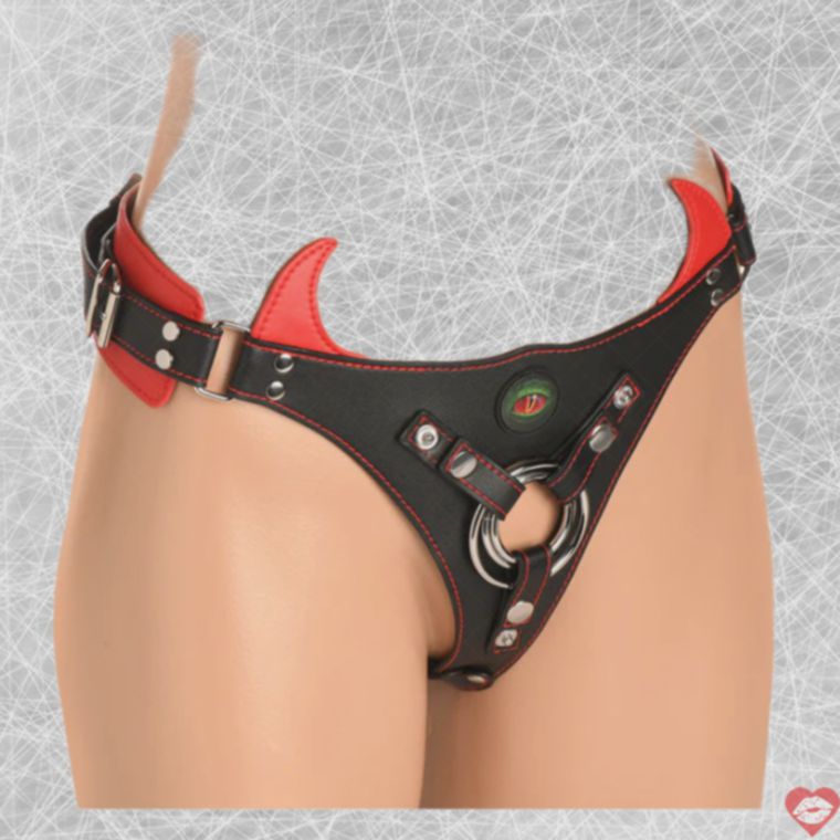 Horny Devil Strapon Harness Pegging Quái 