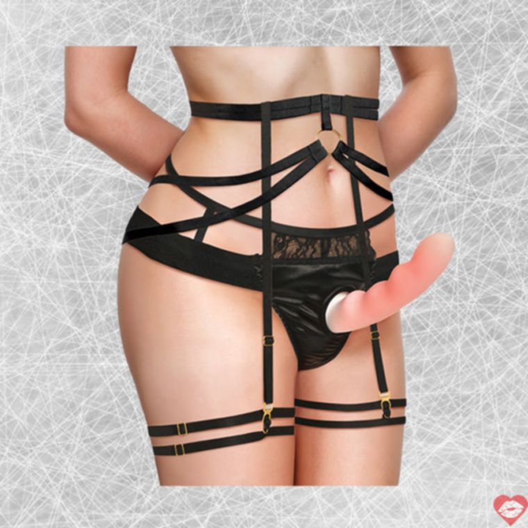 Belle Garter Strap-On - Ren Quyến Rũ Dây Đeo Pegging Hoàn Hảo 