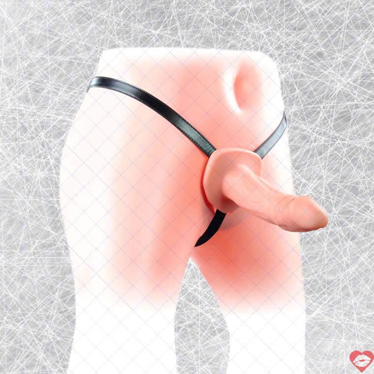 Strap-on Hollow Lovetoy Đeo 19cm Nam Nữ 