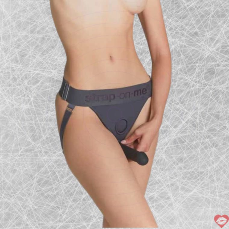Harness Strap-on-me xám đa năng gợi tình cháy bỏng 