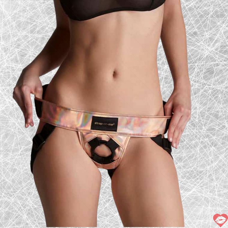 Strap-on-me Curious OS Vàng Hồng Da Giả 