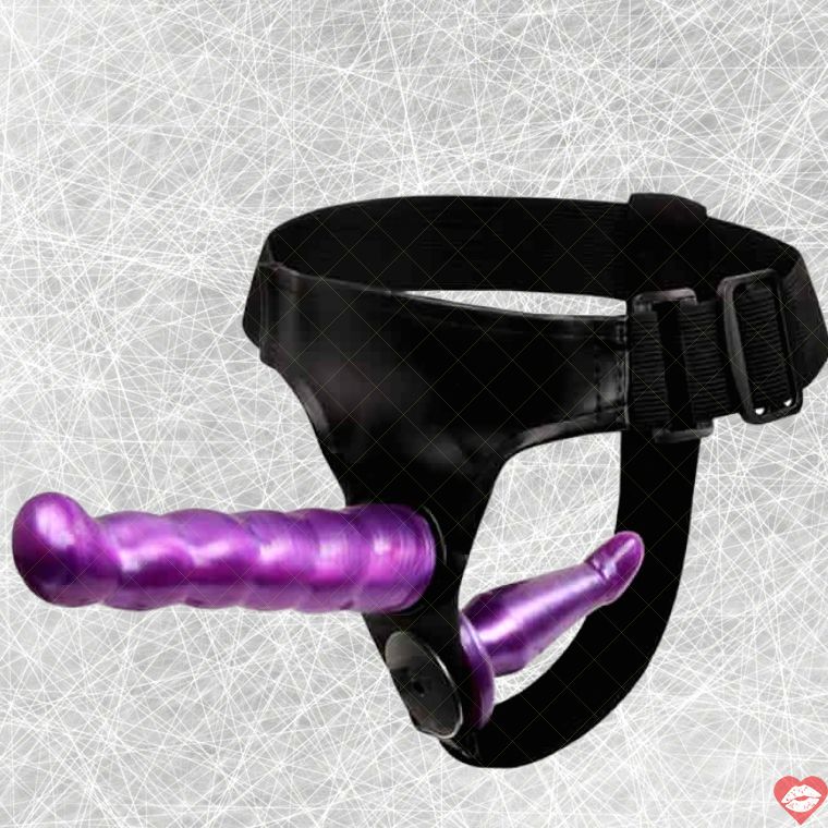 Strap-on Baile Tím OS Kích Âm Đa Năng Cặp Phê 