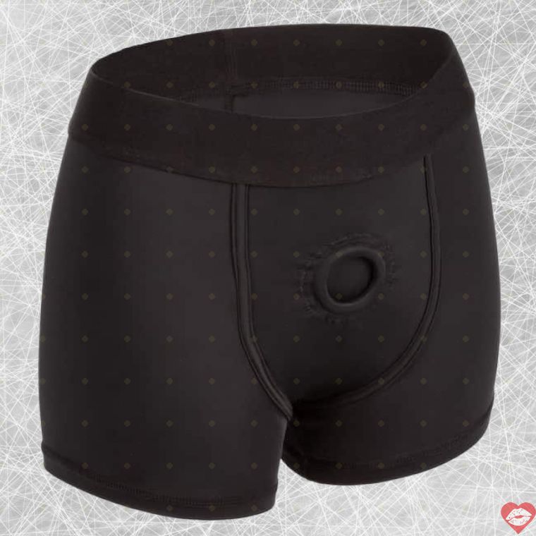Boundless Boxer Brief Đen S/M Strap Thoải Mái 