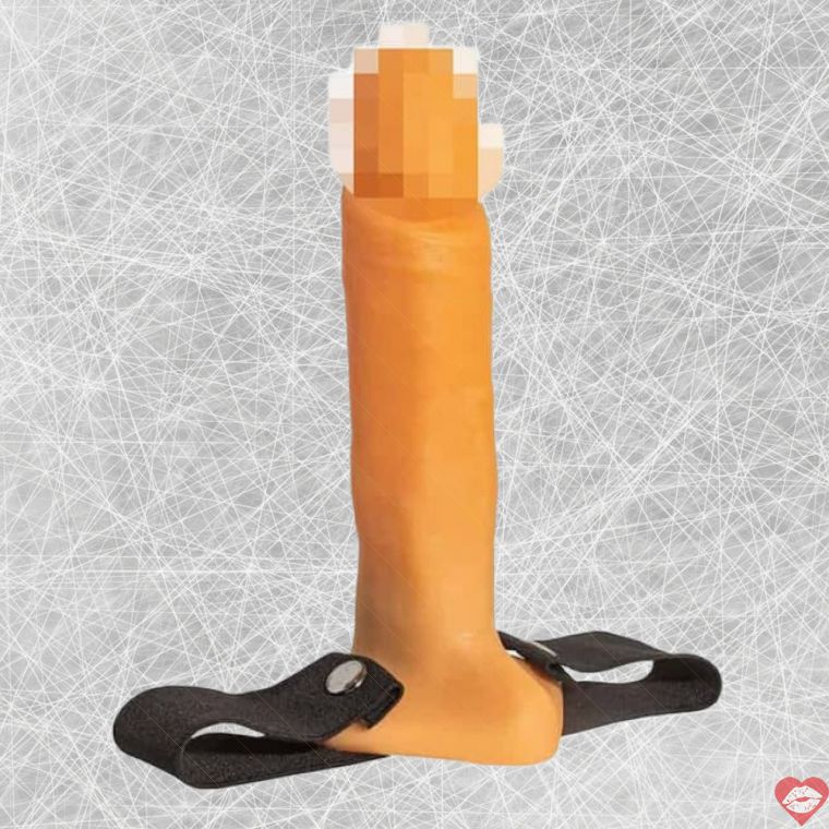Strap-on Rỗng 19.8cm Jaga-Jaga Siêu Thực, Kích Thích Mạnh! 