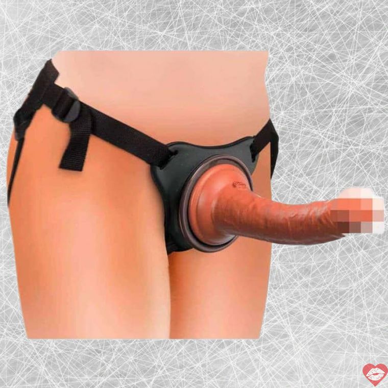 Pipedream King Cock Strapon Đen Silicone Thoải Mái 