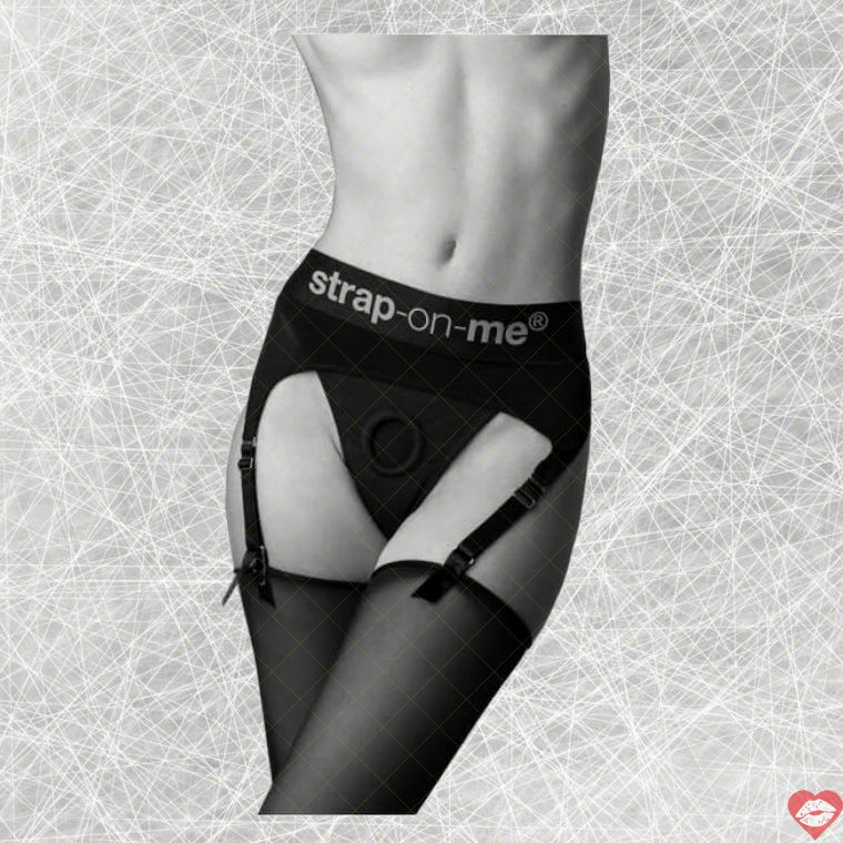 Strap-on Rebel L Harness Đen Lớn Thân Mật Hoàn Hảo 