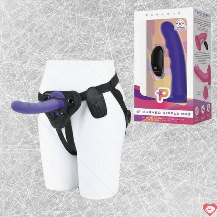 Strap-On Pegasus Ripple Tím Rung Điên Cuồng 