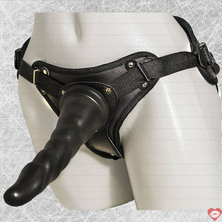 Strap-on Lovetoy Neoskin Đen 17cm Đôi Đam Mê Nữ 
