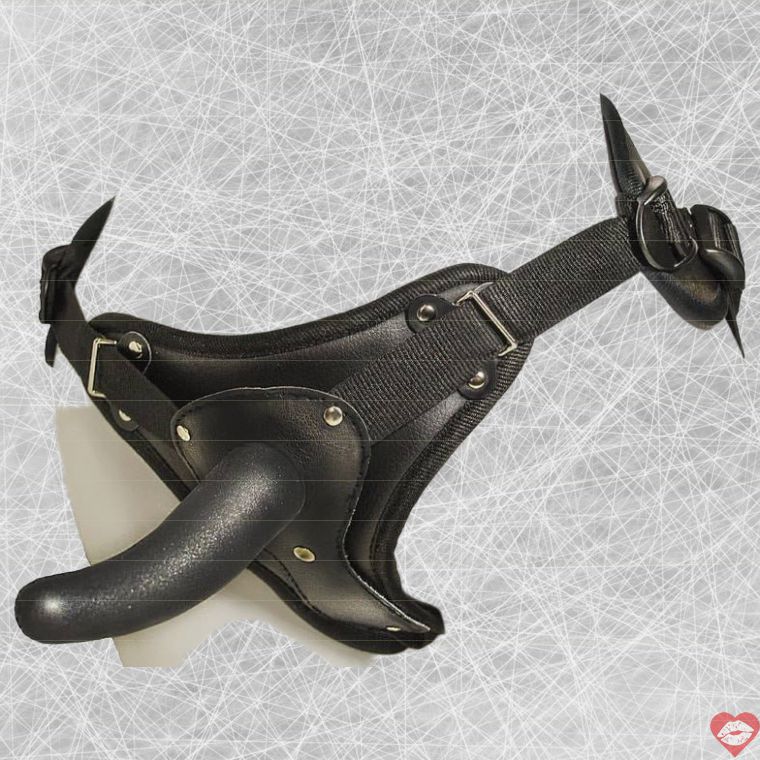 Strapon Neoskin Lovetoy 10cm Đen Đôi Nữ Chân Thực 
