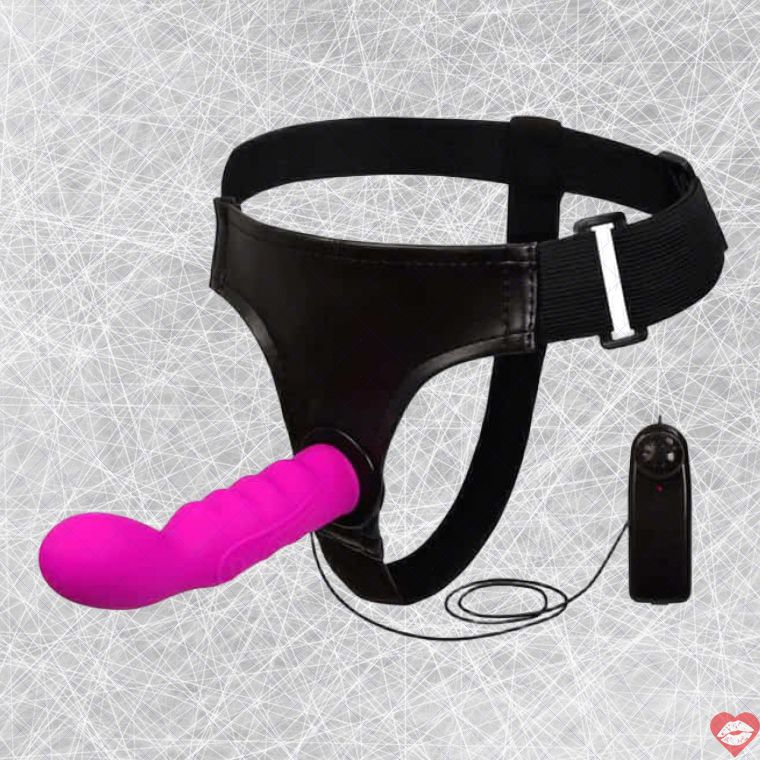 Strapon Baile Tím Rung G-Spot 16cm Điều Khiển