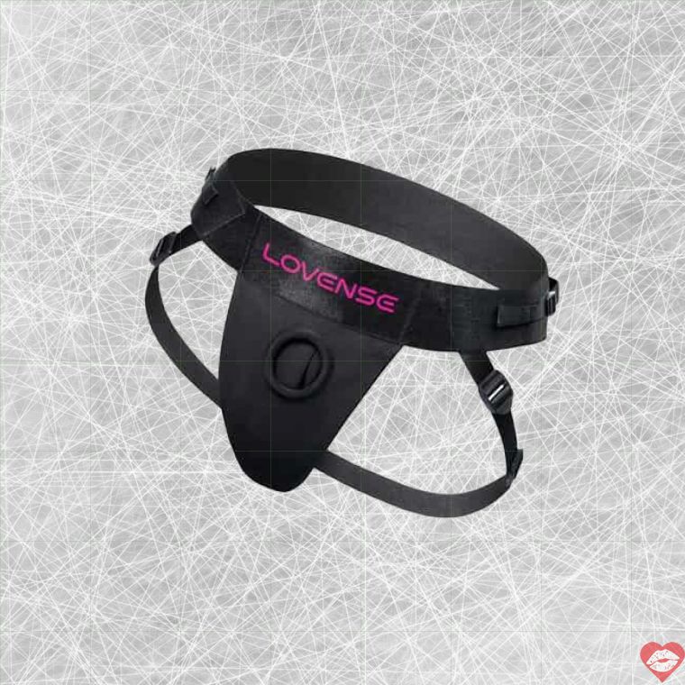 Quần lót strapon Lovense Harness đen đa năng unisex